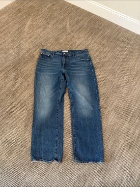 Madewell Women's Curvy size 33 Medium Blue Boyfriend Jeans
